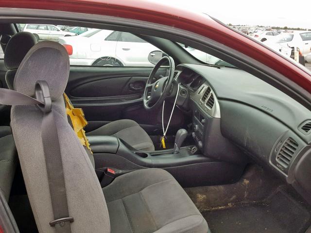 2G1WM15K169213724 - 2006 CHEVROLET MONTE CARL 勃艮第红 照片 5