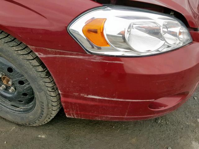 2G1WM15K169213724 - 2006 CHEVROLET MONTE CARL 勃艮第红 照片 9