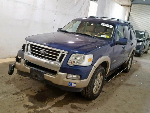 1FMEU74E37UB85975 - 2007 FORD EXPLORER E BLUE photo 2