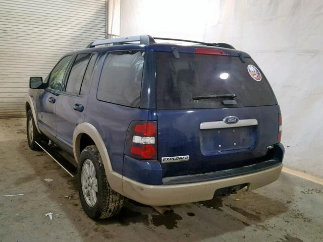 1FMEU74E37UB85975 - 2007 FORD EXPLORER E BLUE photo 3