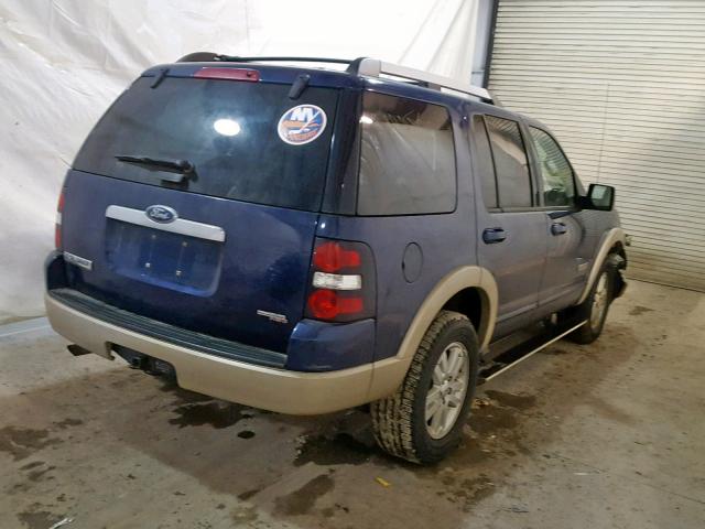 1FMEU74E37UB85975 - 2007 FORD EXPLORER E BLUE photo 4