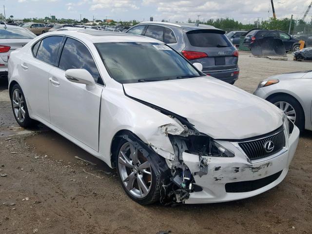 JTHBF5C21A2099532 - 2010 LEXUS IS 250 WHITE photo 1