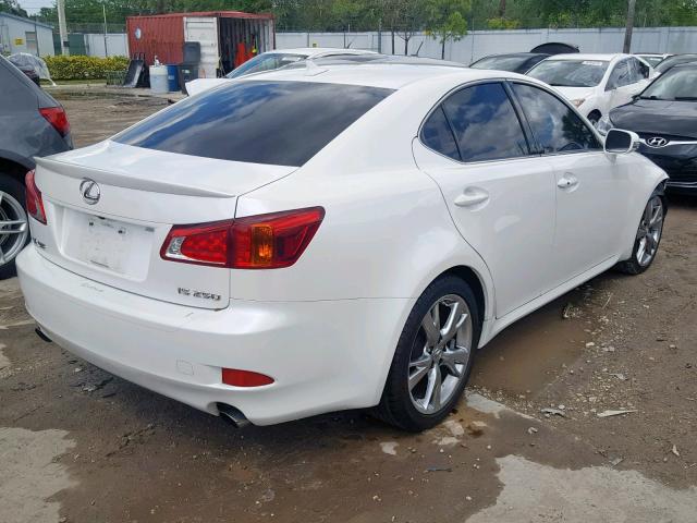 JTHBF5C21A2099532 - 2010 LEXUS IS 250 WHITE photo 4