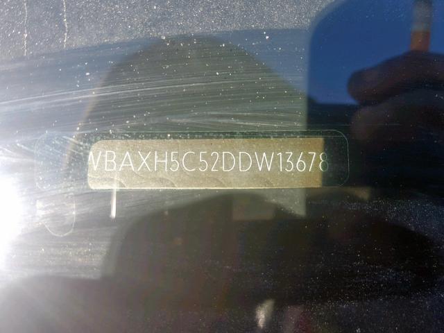 WBAXH5C52DDW13678 - 2013 BMW 528 XI CHARCOAL photo 10