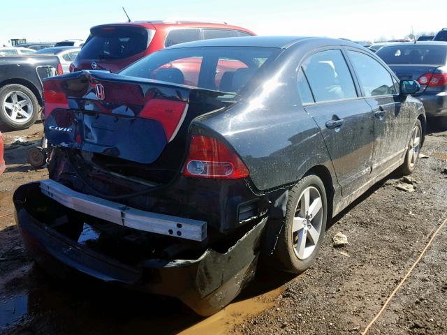 2HGFA16867H500021 - 2007 HONDA CIVIC EX BLACK photo 4