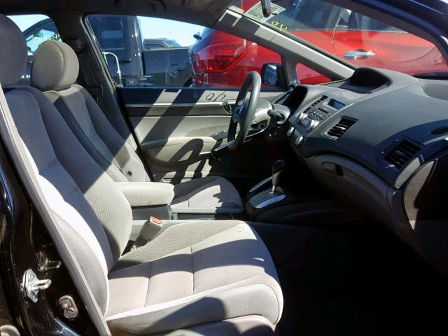 2HGFA16867H500021 - 2007 HONDA CIVIC EX BLACK photo 5