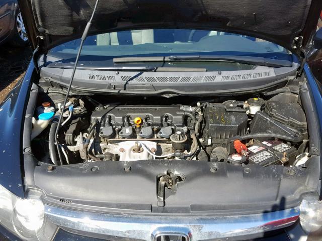 2HGFA16867H500021 - 2007 HONDA CIVIC EX BLACK photo 7