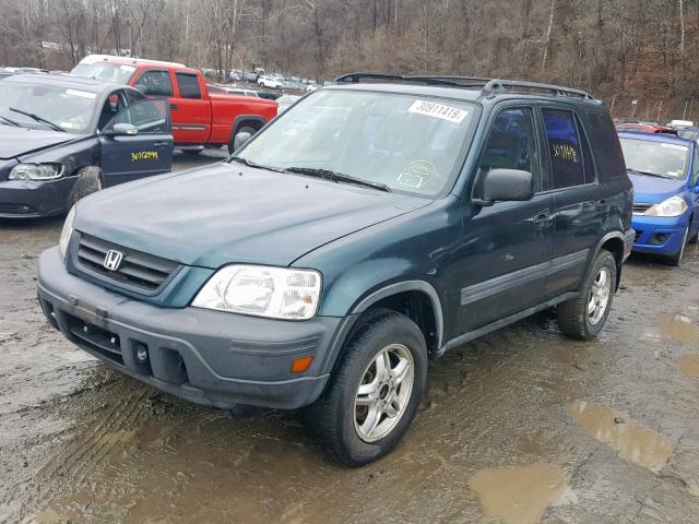 JHLRD185XVC031945 - 1997 HONDA CR-V LX GREEN photo 2