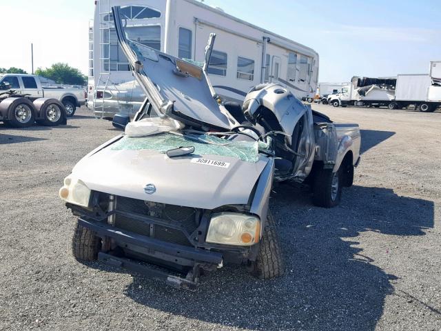 1N6ED27T24C402657 - 2004 NISSAN FRONTIER C SILVER photo 2