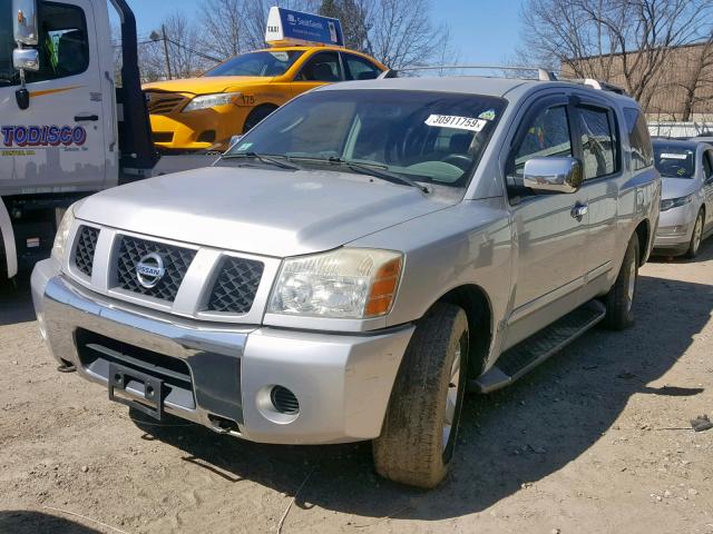 5N1AA08B44N709087 - 2004 NISSAN ARMADA SE SILVER photo 2