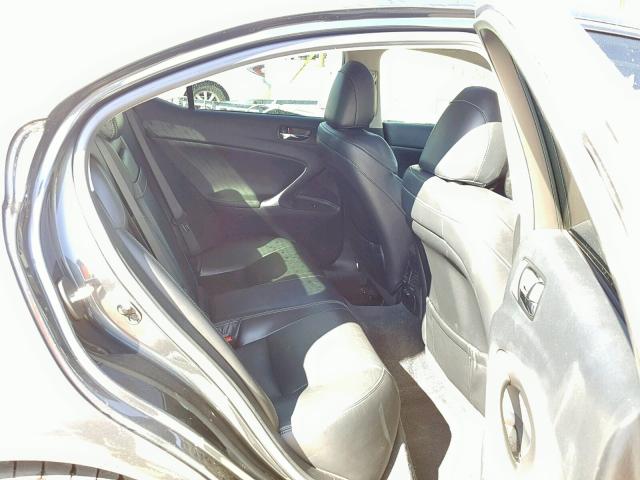 JTHBK262295106584 - 2009 LEXUS IS 250 GRAY photo 6