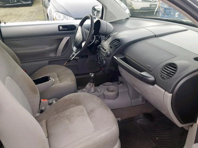 3VWCP21C32M416974 - 2002 VOLKSWAGEN NEW BEETLE ვერცხლისფერი ფოტო 5