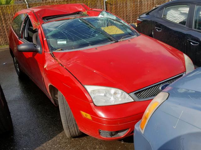 1FAHP31N27W198619 - 2007 FORD FOCUS ZX3 RED photo 1