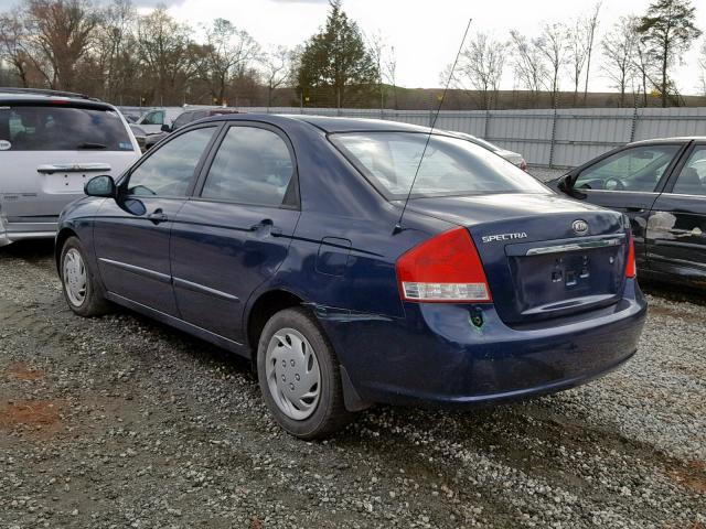 KNAFE121375420725 - 2007 KIA SPECTRA EX BLUE photo 3