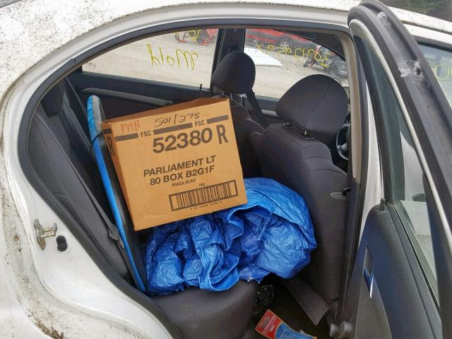 KL1TD56657B064678 - 2007 CHEVROLET AVEO BASE თეთრი ფოტო 6