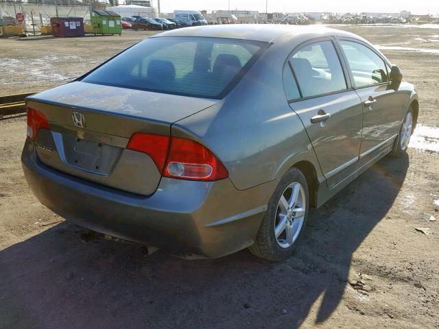 2HGFA16337H002654 - 2007 HONDA CIVIC DX GRAY photo 4