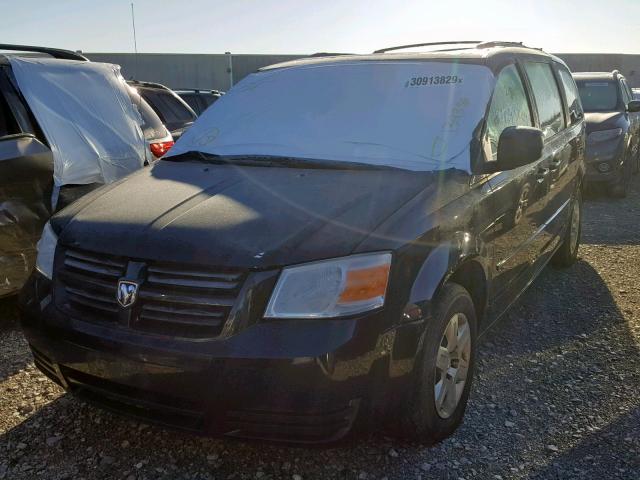 2D8HN44EX9R659273 - 2009 DODGE CARAVAN BLACK photo 2