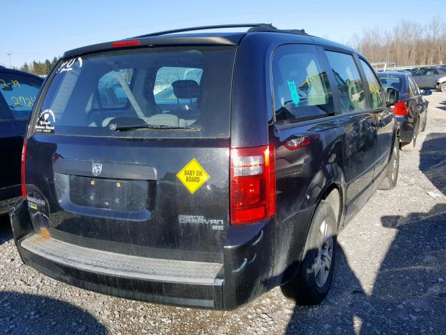 2D8HN44EX9R659273 - 2009 DODGE CARAVAN BLACK photo 4