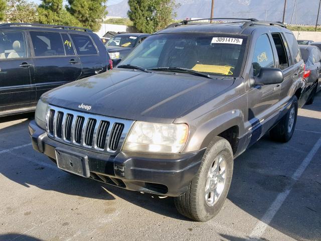 1J4GW58S6XC722768 - 1999 JEEP GRAND CHER GRAY photo 2