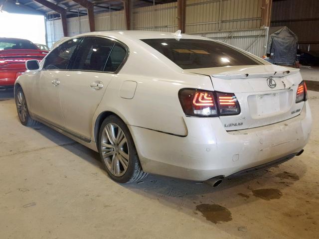 JTHBC96S175010402 - 2007 LEXUS GS 450H WHITE photo 3