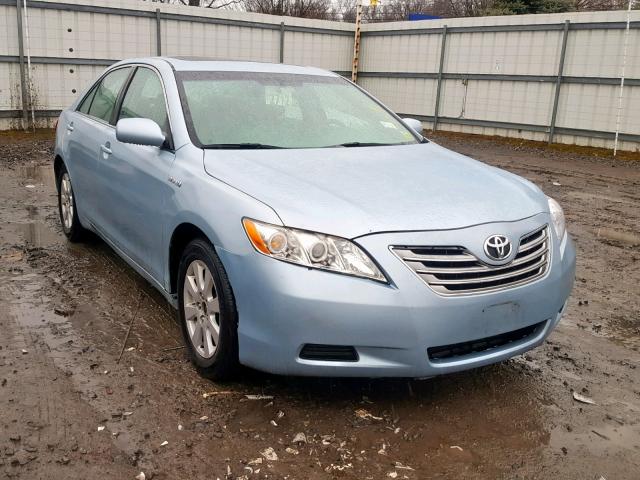 4T1BB46K98U050463 - 2008 TOYOTA CAMRY HYBR BLUE photo 1