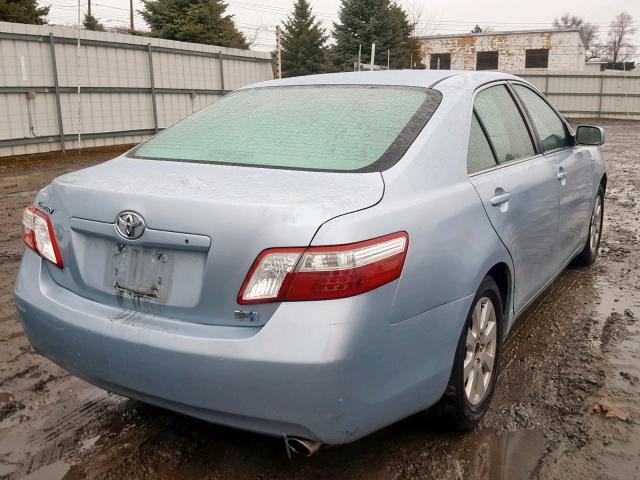 4T1BB46K98U050463 - 2008 TOYOTA CAMRY HYBR BLUE photo 4