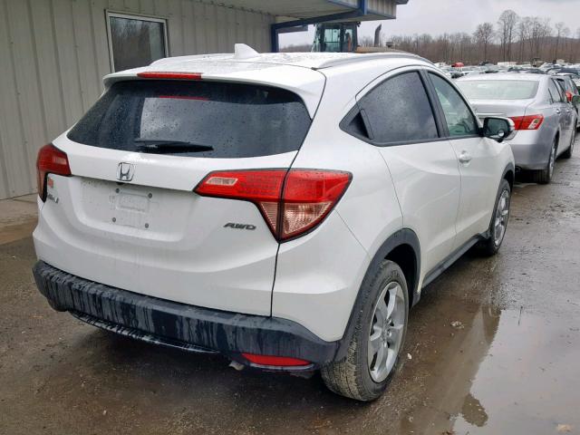 3CZRU6H76GM701286 - 2016 HONDA HR-V EXL WHITE photo 4