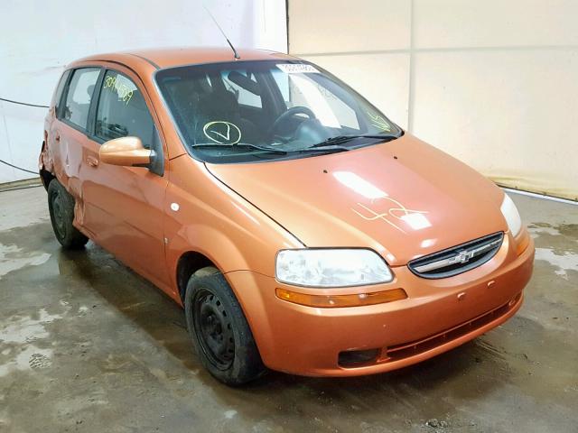 KL1TD66698B101383 - 2008 CHEVROLET AVEO BASE ნარინჯისფერი ფოტო 1