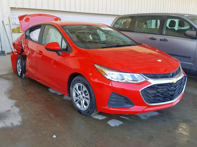 1G1BJ5SM0K7103067 - 2019 CHEVROLET CRUZE RED photo 1