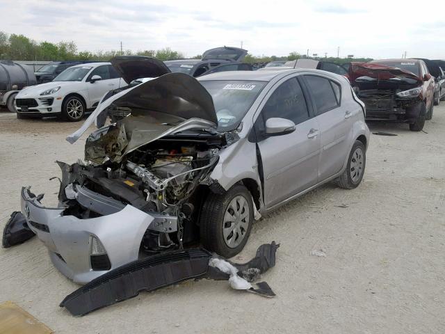 JTDKDTB36C1526086 - 2012 TOYOTA PRIUS C SILVER photo 2