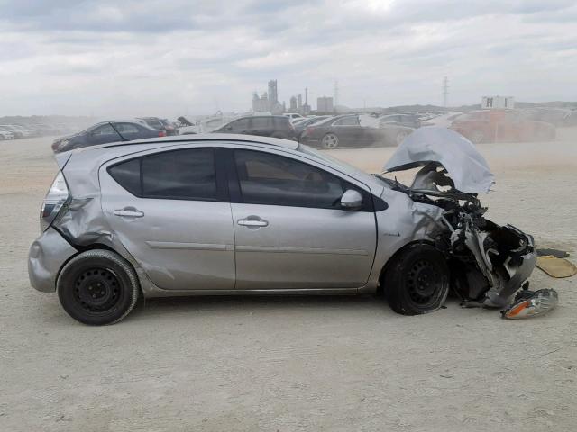 JTDKDTB36C1526086 - 2012 TOYOTA PRIUS C SILVER photo 9