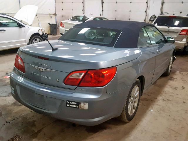 1C3BC5EDXAN129901 - 2010 CHRYSLER SEBRING TO TEAL photo 4