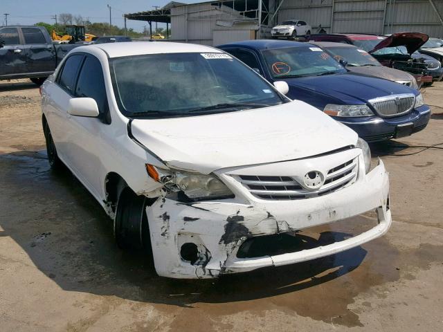 5YFBU4EE0DP085393 - 2013 TOYOTA COROLLA BA WHITE photo 1