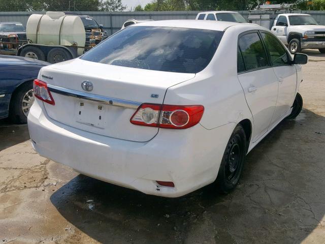 5YFBU4EE0DP085393 - 2013 TOYOTA COROLLA BA WHITE photo 4