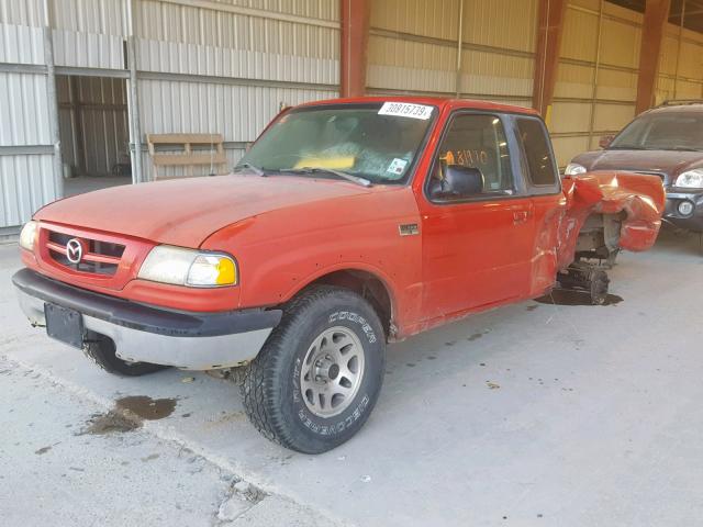 4F4YR16V42TM23965 - 2002 MAZDA B3000 CAB RED photo 2