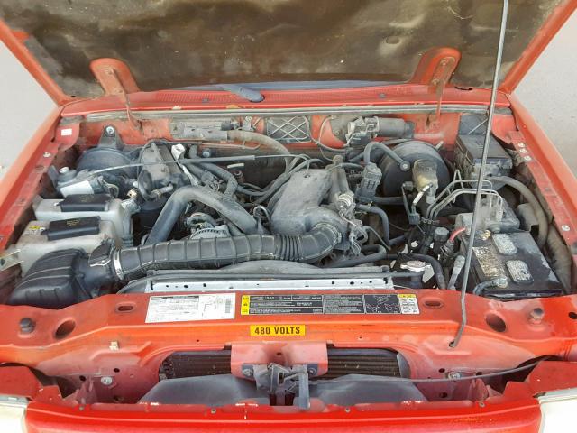 4F4YR16V42TM23965 - 2002 MAZDA B3000 CAB RED photo 7