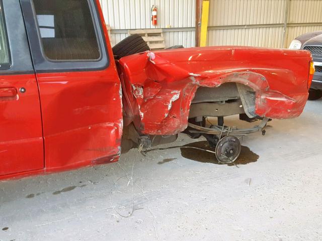 4F4YR16V42TM23965 - 2002 MAZDA B3000 CAB RED photo 9