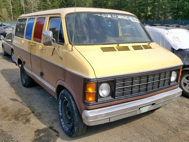 B22JE9X189383 - 1979 DODGE B100 BROWN photo 1