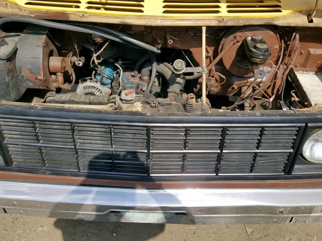 B22JE9X189383 - 1979 DODGE B100 BROWN photo 7