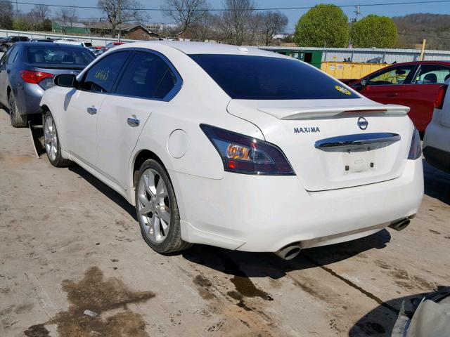 1N4AA5AP8CC867844 - 2012 NISSAN MAXIMA S WHITE photo 3