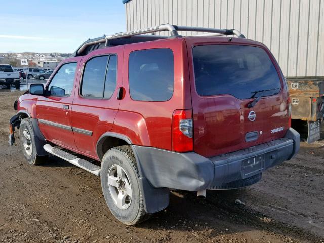 5N1ED28Y84C651053 - 2004 NISSAN XTERRA XE RED photo 3