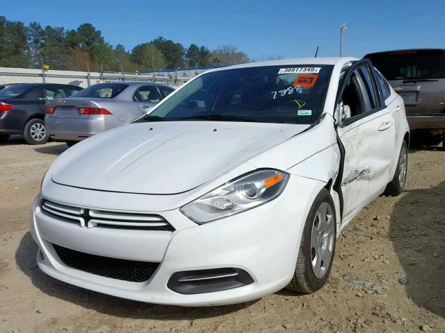 1C3CDFAAXGD517888 - 2016 DODGE DART SE WHITE photo 2