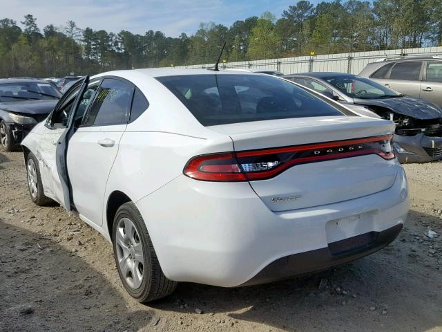 1C3CDFAAXGD517888 - 2016 DODGE DART SE WHITE photo 3