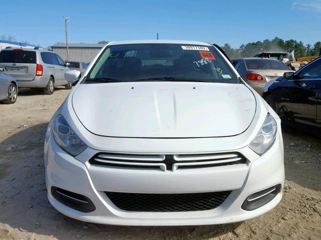 1C3CDFAAXGD517888 - 2016 DODGE DART SE WHITE photo 9