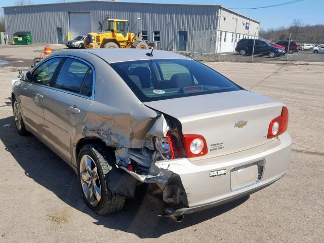 1G1ZH57B394183722 - 2009 CHEVROLET MALIBU 1LT ოქროსფერი ფოტო 3