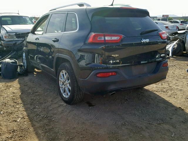 1C4PJMCB4FW715367 - 2015 JEEP CHEROKEE L BLACK photo 3