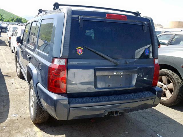 1J8HH48N06C352711 - 2006 JEEP COMMANDER BLUE photo 3