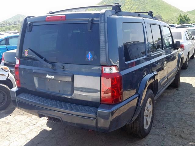1J8HH48N06C352711 - 2006 JEEP COMMANDER BLUE photo 4