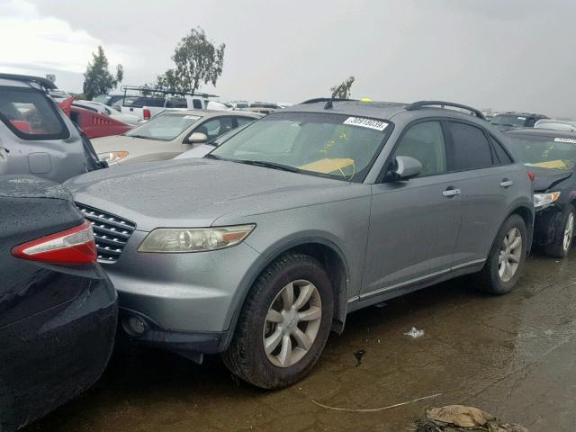 JNRAS08W45X211272 - 2005 INFINITI FX35 SILVER photo 2