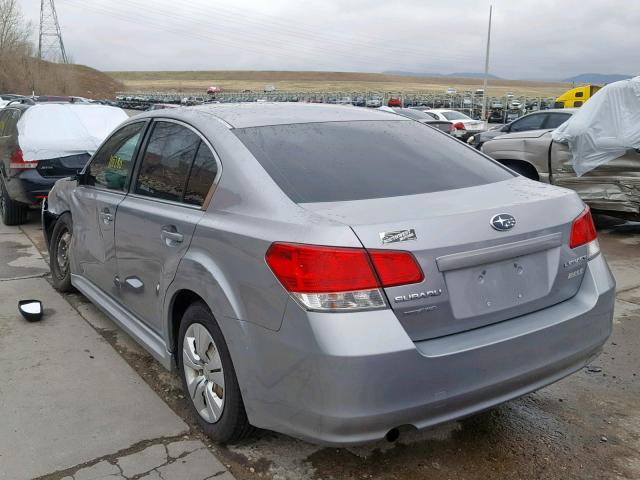 4S3BMBA67A3222322 - 2010 SUBARU LEGACY 2.5 GRAY photo 3